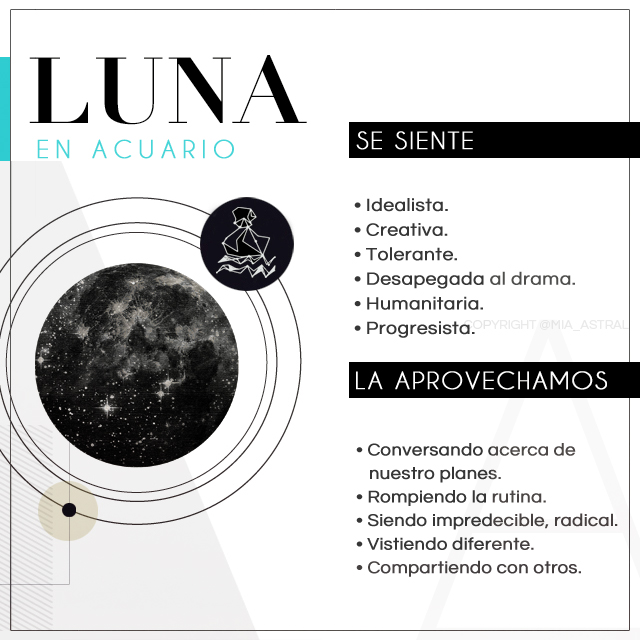 Luna en Acuario Miastral