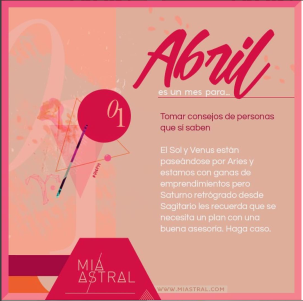 abril es un mes para... Miastral